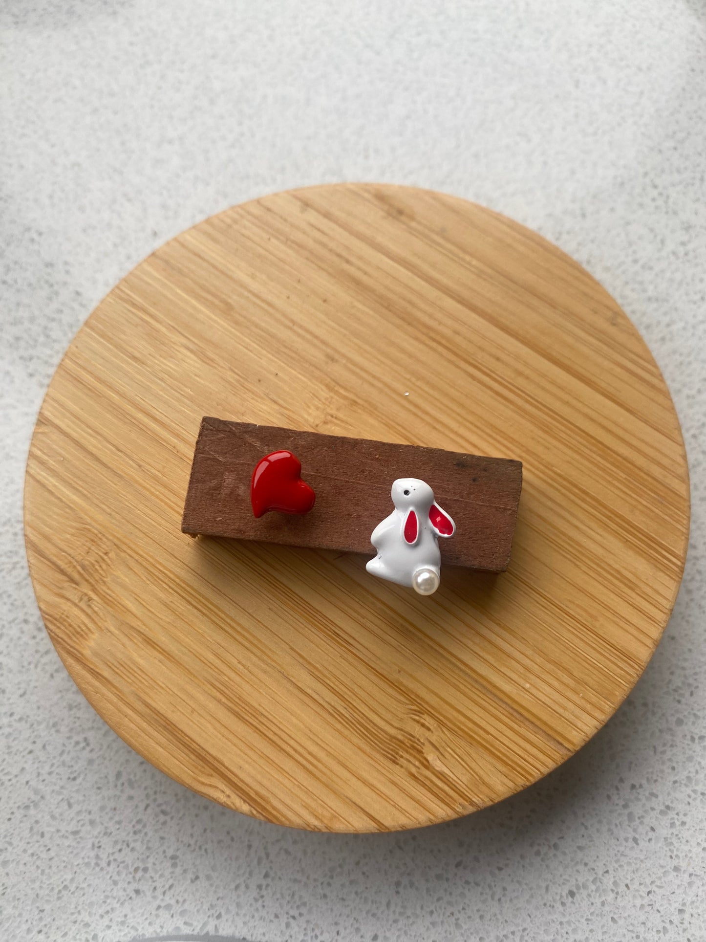 Aros conejo Corazón