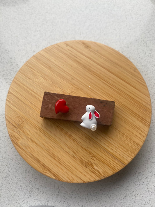 Aros conejo Corazón